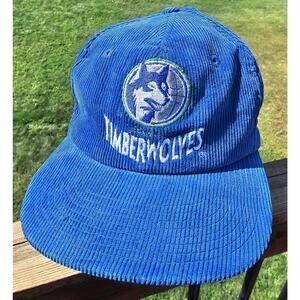 Vintage Minnesota Timberwolves Hat Men Corduroy Twins Of Boston Snap Back Cap